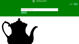 openclipart圖庫：Teapot Silhouette 2