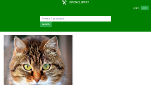 openclipart圖庫：Innocent Cat