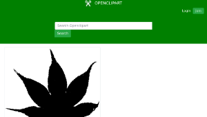 openclipart圖庫：Japanese Fall Leaf