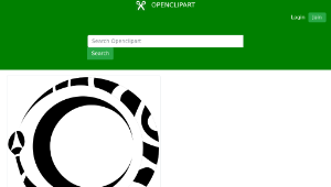 openclipart圖庫：ouroboros and moon