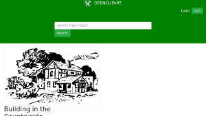 openclipart圖庫：Building in the Countryside