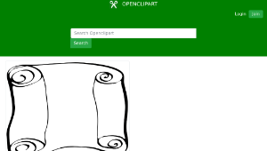 openclipart圖庫：Scroll