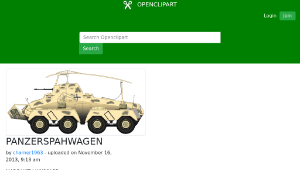 openclipart圖庫：PANZERSPAHWAGEN-資源代表圖