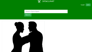 openclipart圖庫：Dancing couple 4
