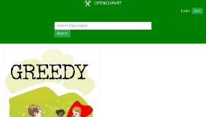 openclipart圖庫：Greedy