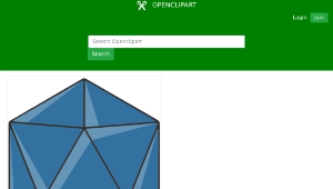 openclipart圖庫：20 sided dice