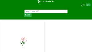 openclipart圖庫：Single Rose縮圖