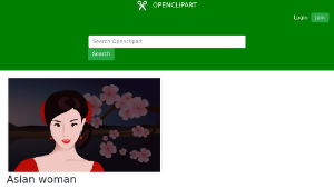 openclipart圖庫：Asian woman-資源代表圖