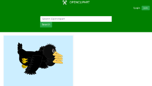 openclipart圖庫：Flying crow-資源代表圖