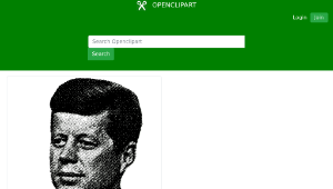 openclipart圖庫：JFK's Face