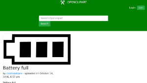 openclipart圖庫：Battery full-資源代表圖