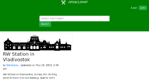 openclipart圖庫：RW Station in Vladivostok