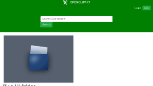 openclipart圖庫：Blue UI folder-資源代表圖
