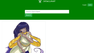 openclipart圖庫：Cartoon Mermaid-資源代表圖