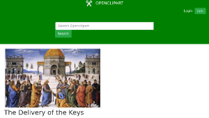 openclipart圖庫：The Delivery of the Keys縮圖