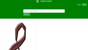 openclipart圖庫：Treble clef -chocolate縮圖