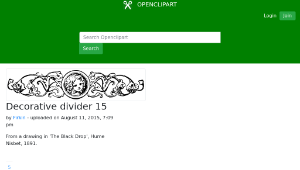 openclipart圖庫：Decorative divider 15縮圖