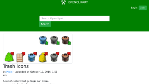 openclipart圖庫：Trash icons