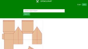 openclipart圖庫：Little House Cutout