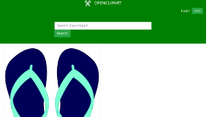 openclipart圖庫：Flipflops 14縮圖