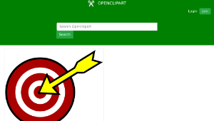 openclipart圖庫：On Target-資源代表圖