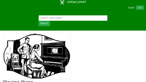 openclipart圖庫：Playing Piano-資源代表圖