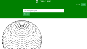 openclipart圖庫：spiral sphere 4縮圖