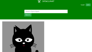 openclipart圖庫：Stray blackcat-animation-資源代表圖