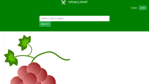 openclipart圖庫：red grapes-資源代表圖