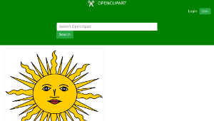 openclipart圖庫：Sun in Splendour-資源代表圖