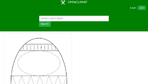 openclipart圖庫：Blank Easter Egg縮圖