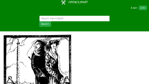 openclipart圖庫：Stylish Girls Stroll