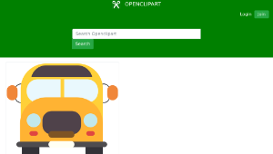 openclipart圖庫：Bus School-資源代表圖