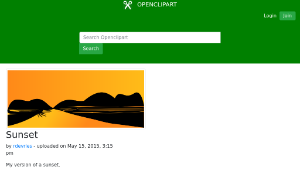 openclipart圖庫：Sunset-資源代表圖