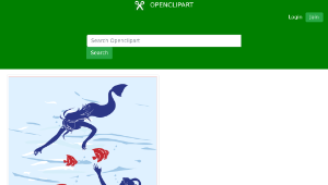 openclipart圖庫：Mermaid In Trouble-資源代表圖