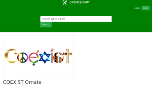 openclipart圖庫：COEXIST Ornate縮圖