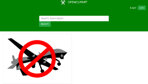 openclipart圖庫：Stop Drone Attacks-資源代表圖