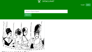 openclipart圖庫：Strange Hat Ladies