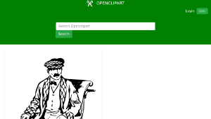 openclipart圖庫：Wheelchair Man-資源代表圖