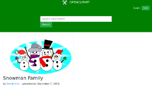 openclipart圖庫：Snowman Family-資源代表圖