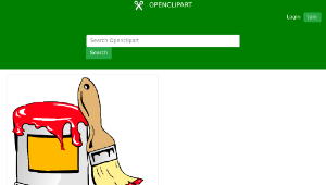 openclipart圖庫：Paint can with brush Animation縮圖