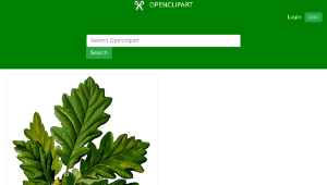 openclipart圖庫：Sessile oak (detailed)縮圖