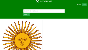 openclipart圖庫：Blazing sun 3縮圖