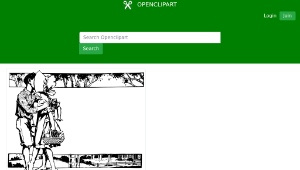 openclipart圖庫：Kissing Countryside Couple - Frame