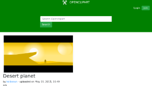 openclipart圖庫：Desert planet