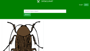 openclipart圖庫：cockroach color縮圖