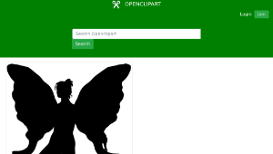 openclipart圖庫：Faery Silhouette-資源代表圖
