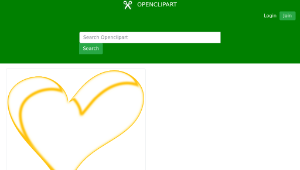 openclipart圖庫：Heart of Gold-資源代表圖