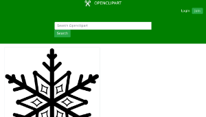 openclipart圖庫：SnowFlake02縮圖