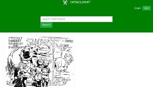 openclipart圖庫：looking at circus poster縮圖